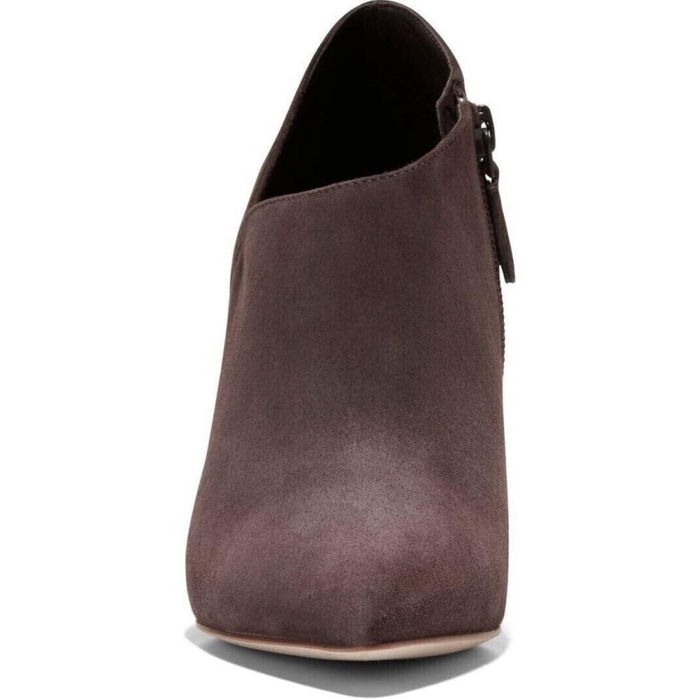 NWB  -Cole Haan Vestry Pointed Toe Booties – Dark Chocolate Suede, Size 9 - Picture 3 of 13